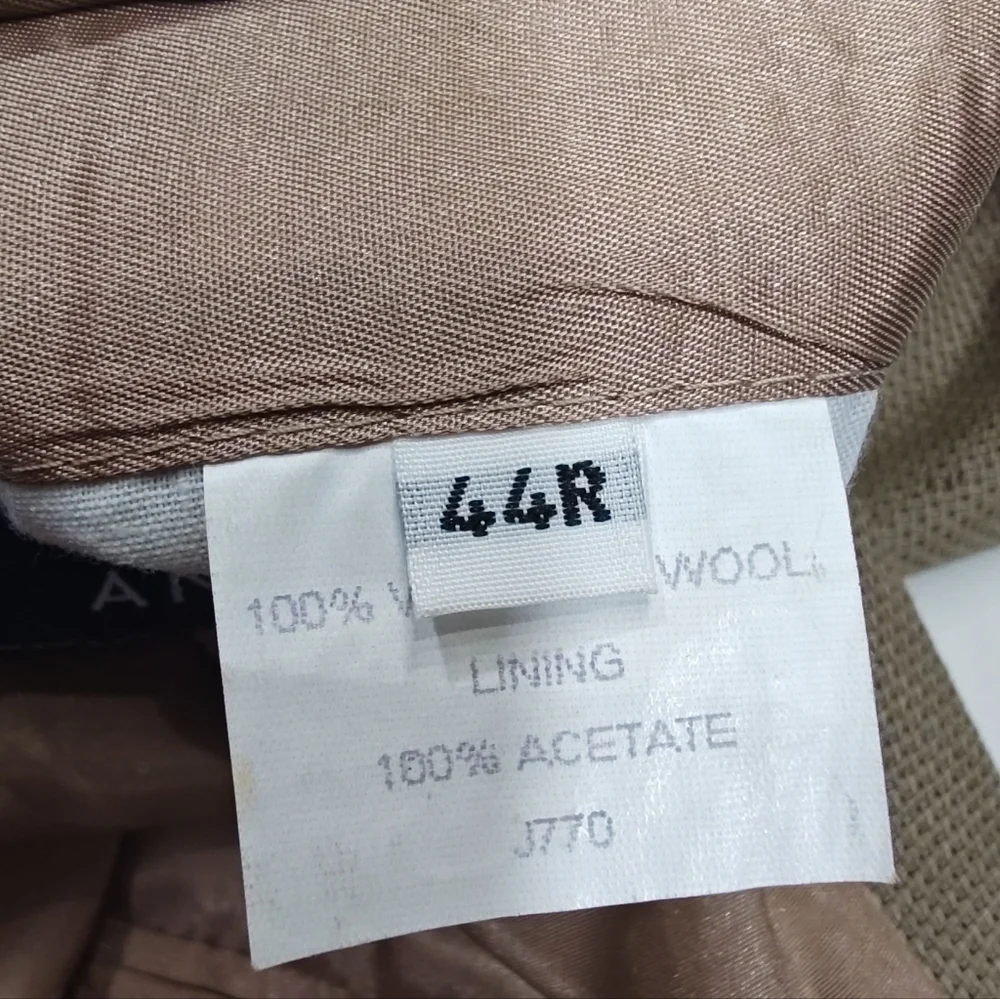 Andrew Fezza Vintage S&K Famous Brands Men's Tan Wool Sportscoat Jacket
